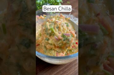 Besan Chilla Recipe | Healthy Breakfast Recipes | #besanchilla #breakfast #viralvideo #shorts #reels