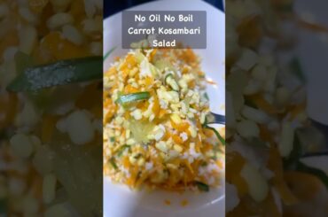 Kosambari Salad | Moong Dal Salad | Karnataka Style Healthy Salad Recipe | Weight Loss Salad