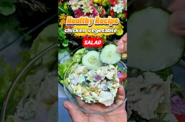 CHICKEN SALAD RECIPE WITH LETTUCE AND CUCUMBER FOR FAST WEIGHT LOSS | vegetarian recipe