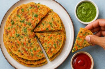 5 Minute Healthy Breakfast Recipe | Quick & Easy Indian Chilla with Vegetables | Morning Meal