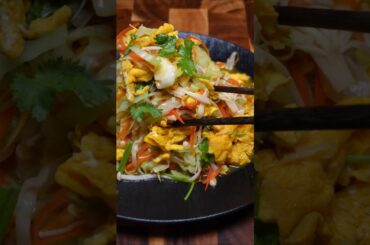 EASY Healthy  CABBAGE WITH EGGS RECIPE(ASMR Sound On) #asmr#shorts