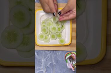 Creamy cucumber salad #healthy #saladrecipe #healthydiet #healthydinner #viralrecipe #shortsfeed