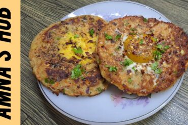 Healthy Breakfast Recipe | Bread Omelette | Easy Breakfast Item | Amna's hub
