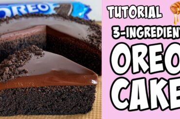 3-Ingredient Oreo Cake! tutorial #Shorts