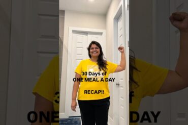 Recap! 30 days of OMAD! #onemealaday #omad #intermittentfasting #fastingjourney #weightlossjourney