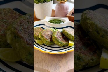 Healthy Sprouts Palak Tikki banane ki recipe | High Protein Breakfast #recipe #shorts