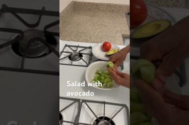Salad with avocado #food #healthy #cookingideas