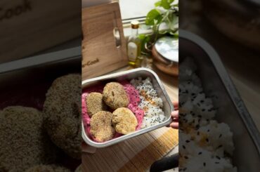Healthy High Protein Tiffin | Soya Kebab with Beetroot Raita Rice | Easy Lunchbox Recipe
