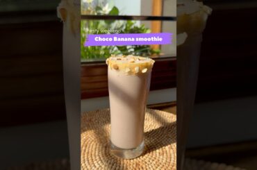 How to Make a Choco Banana Smoothie | Quick & Healthy Recipe | 2-minute recipe #shorts #viral