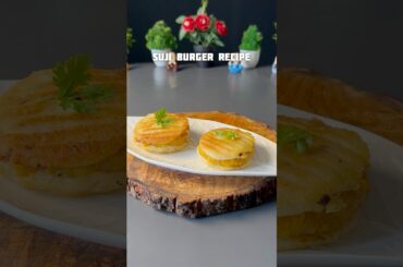 Crunchy Suji Burger Recipe #shorts #recipe #burger #potato