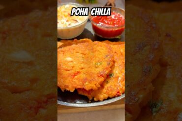 Viral Poha Chilla #shorts #poha #chilla #shortsfeed #trending #recipe