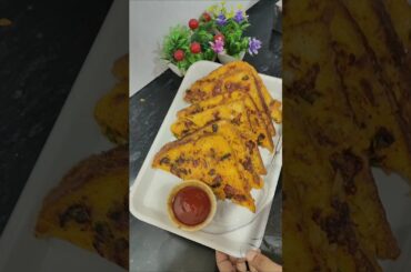 Bread recipes for snacks#recipe #breakfast #easyrecipe #shortvideo #shorts #viral #viralshorts