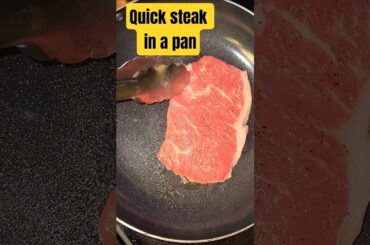 Quick steak and eggs in a pan #shorts #steak #healthyfood #dinnerideas