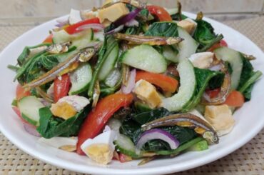 HEALTHY, NUTRITIOUS AND DELICIOUS! QUICK AND EASY NATIVE SALAD WITH CRISPY DILIS!