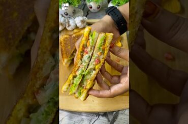 Veg Club Sandwich | Veg Mayo Sandwich Recipe #shorts #sandwich #snacks
