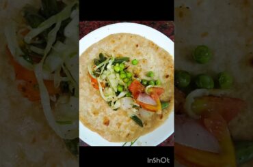 healthy lunch box chapathi veg roll recipe