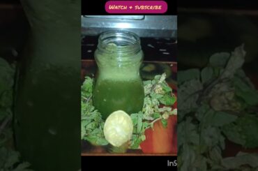Drink for weight loss - Mint lemon smoothie #morning #shorts  #shortsfeed  #viral