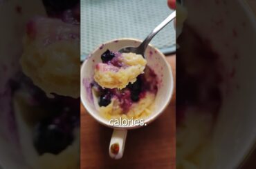 1 Minute Low Calorie blueberry muffin