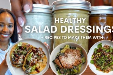 HEALTHY salad dressing you can make AT HOME and PLANT BASED recipes to enjoy with them!
