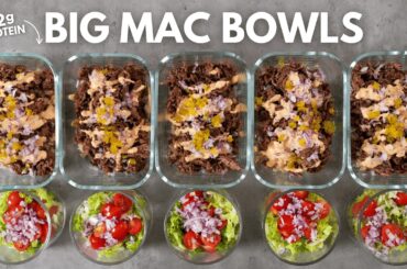 Big Mac Bowls for Fat Loss & Muscle Gain | High Protein Meal Prep