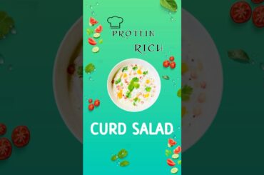 Quick Protein Rich Healthy Curd Salad Recipe #shorts #shortsfeed #food #cooking #recipe #salad