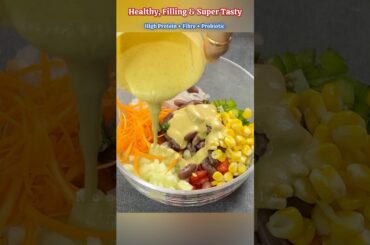 Try this Weight Loss delicious High Protein Rajma Salad with a tasty protein-rich dressing #shorts