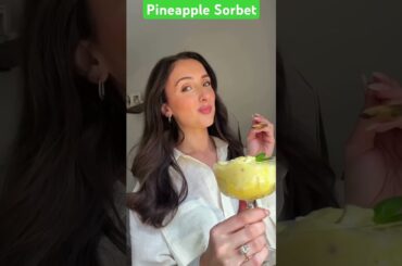 Pineapple Sorbet, healthy lunch idea, pina colada #sorbet #pineapple #lunchideas #recipe #weightloss