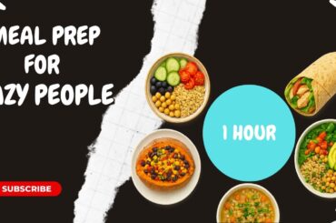 LazyFit Meal Prep | 5 Quick Healthy Recipes for the Week [No Cooking Skills Needed]