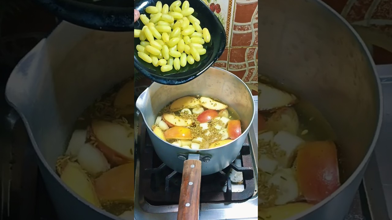 Unique Fruit Tea Recipe | Boiled Grapes, Apples & Bananas Tea | Healthy Drink Idea Unique Fruit Tea Recipe | Boiled Grapes, Apples & Bananas Tea | Healthy Drink Idea