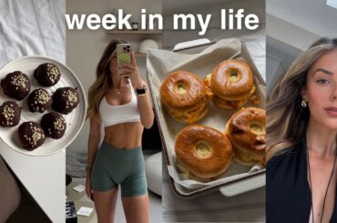 MY PRODUCTIVE WEEK AS AN *influencer* | healthy recipes & I got a new running watch!