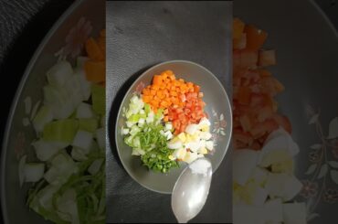 Healthy salad recipe for weight loss! Healthy and tasty high protein recipe #shorts #food #salad