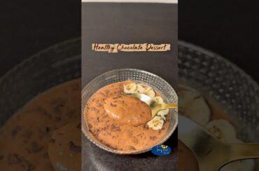 Gulit-Free Chocolate Dessert| No Sugar, No Bake, Quick healthy dessert recipe| #healthydessert