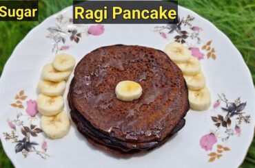 Ragi Chocolate Pancake Recipe/Ragi Banana Pancake Recipe/Healthy Breakfast Recipe By Momsdiarybyzain