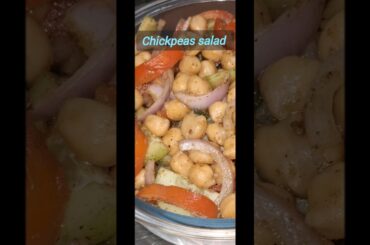 Best salad for gym freaks #salad #protein#chickpeas #youtubeshorts #shorts #gymlover