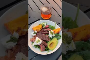 Another simple steak salad #yummy #health  #lunch #easy  #recipe #youtubevideo #reel #my #food #for