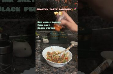 Healthy tasty veggie sandwich #food #youtubeshorts #subscribemychannel