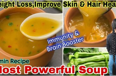 Powerful Drumstick Soup Recipe | Moringa Soup for Weight Loss, Skin, Hair Health & Immunity Booster.