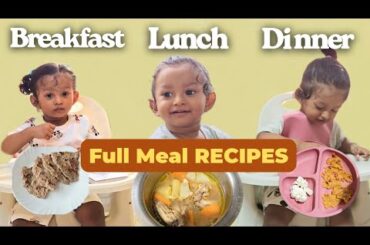 Full Day Meal Plan for 16 Month Baby | Healthy Toddler Recipes for 1 Year Old +