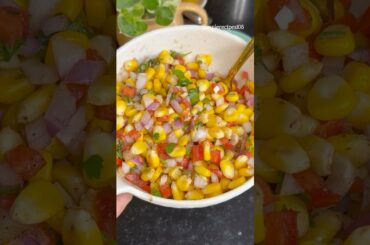 ZERO OIL Sweet Corn Chaat | Sweet Corn Salad | Corn Chat #sweetcorn