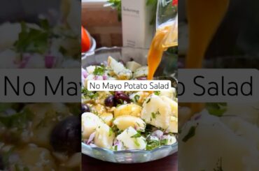 No-Mayo Greek Potato Salad (Healthy Potato Salad Recipe!) #potatosalad #shorts