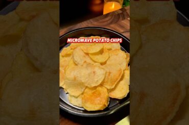 Quick & easy microwave potato  chips #potatorecipe #potatochips #easyrecipe #simplerecipe #snacks