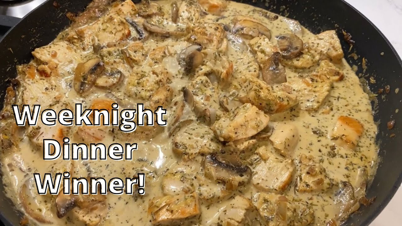 Healthy Creamy Mushroom Chicken | Easy 30-Minute Dinner! Healthy Creamy Mushroom Chicken | Easy 30-Minute Dinner!