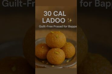 30-Calorie Healthy Ladoo for Ganesh Chaturthi | Sugar-Free, Guilt-Free Prasad Recipe | TMS #ganpati
