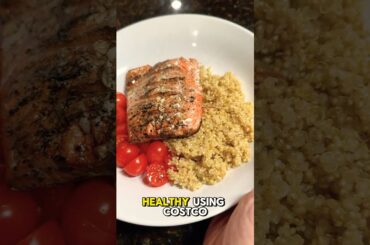 Easiest Healthy Dinner Using Costco Foods #recipe#trader joes #salmon #easyrecipe #healthy recipes
