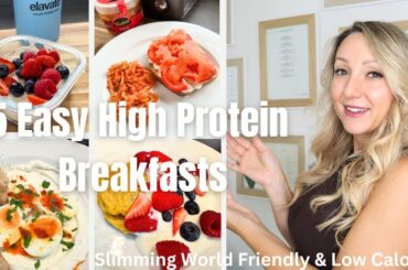 A week of breakfasts | Low Calorie, high protein & Slimming World Friendly
