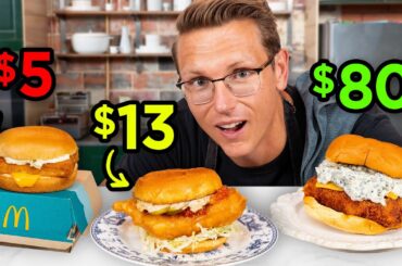 Cheapest vs. Most Expensive vs. Homemade Fish Sandwich Challenge
