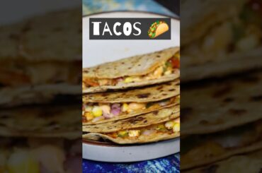 Quick Roti Tacos | Fusion Indian Street Food Recipe #shorts #recipe #trending #tacos