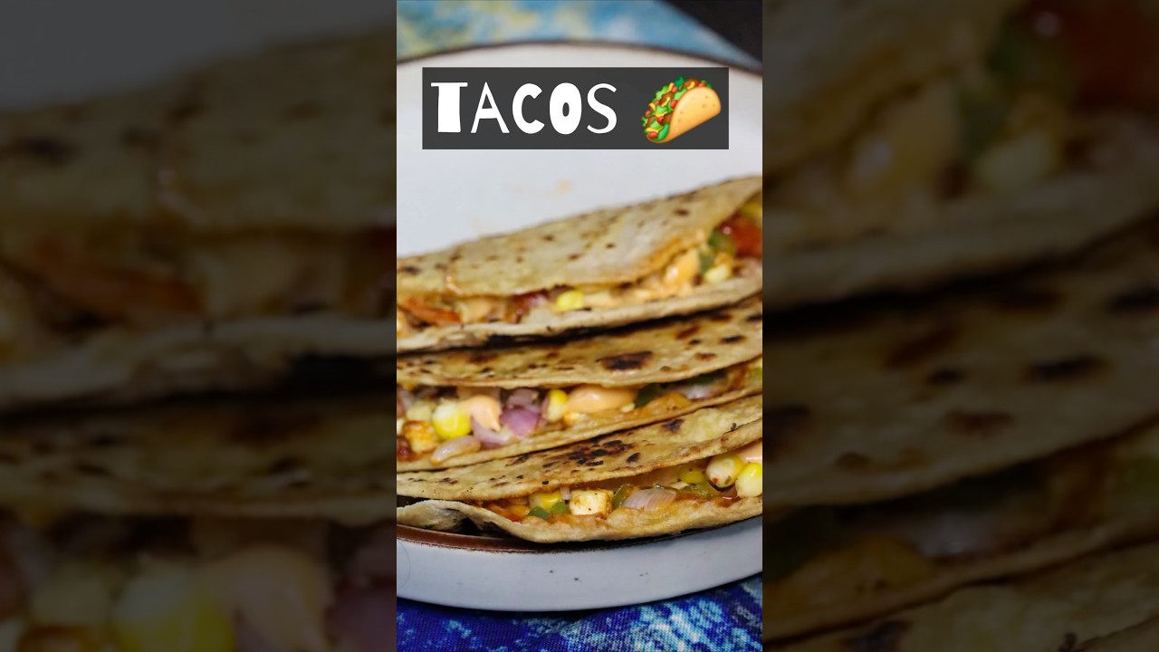 Quick Roti Tacos | Fusion Indian Street Food Recipe #shorts #recipe #trending #tacos Quick Roti Tacos | Fusion Indian Street Food Recipe #shorts #recipe #trending #tacos