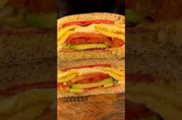 easy breakfast sandwich #shorts #asmr
