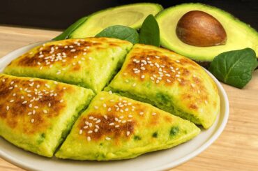 Healthy Avocado Bread in 5 minutes! Tastier than pizza! No flour!